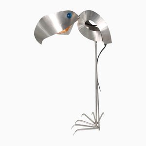 Steel Bird Floor Lamp by Reinhard Stubenrauch, Germany, 1990s