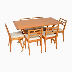 Tavolo da pranzo e sedie di Redford attribuiti a E. Gomme, anni '50, set di 7