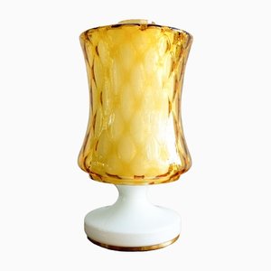 Czech Glass Table Lamp by Osvětlovací Sklo, 1970s