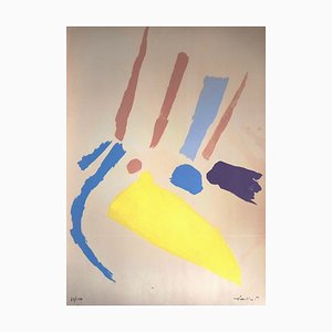 Pierre Pallut, Abstract Composition, 1972, Lithographie