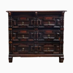 Antique 17th Century Chest of Drawers in Oak, 1670