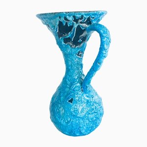 Art Keramik Fat Lava Karaffe Vase von MCM, Italien, 1960er