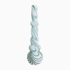 Art Glass Swirl Hooped Vase, Italy, 1970s