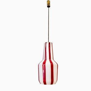 Italian Hanging Lamp in Murano Glass by Massimo Vignelli for Vistosi, 1950s