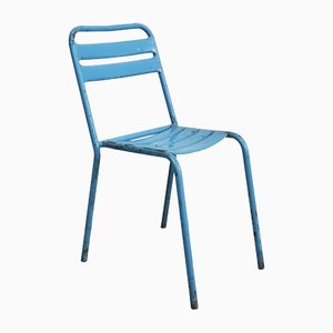 French Blue Tolix Chair, 1960s