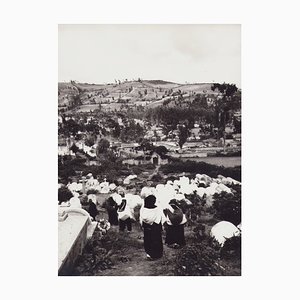 Hanna Seidel, Ecuadorianischer indigener Friedhof, 1960er, Schwarz-Weiß-Fotografie