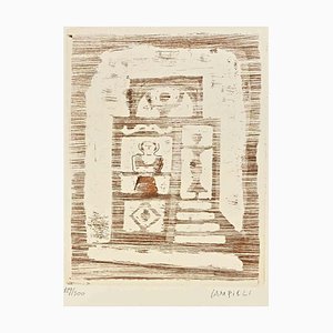 Massimo Campigli, The House of Women, Original Etching, 1970s