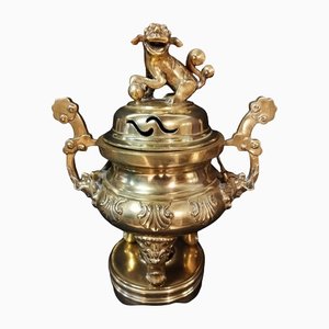 Chinese Incense Burner in Bronze, 1920s