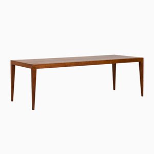 Long Mid-Century Danish Rosewood Coffee Table by Severin Hansen for Haslev, 1960s