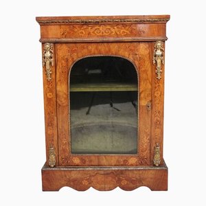 19th Century Walnut and Marquetry Pier Cabinet, 1860s