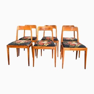 Mod. A7 Chairs by Carl Auböck for Werkstätte Carl Auböck, 1950s, Set of 6