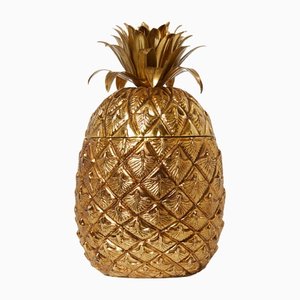 Gilt Pineapple Ice Bucket by Mauro Manetti, Italy, 1970s