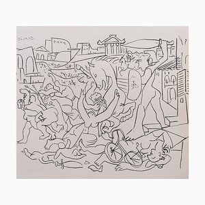 Pablo Picasso, Enlèvement des Sabines, Original Lithograph, 1963