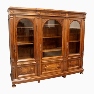Antique Walnut Library Bookcase