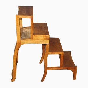 19th Century Stepladder Chair in Cherry from Javelle in Chalon Sur Saône