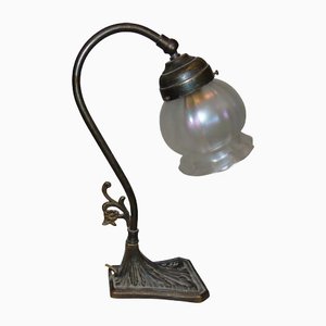 Messing Tischlampe, 1890er
