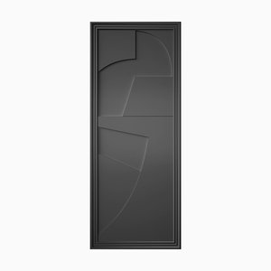 Likya Verto Wanddekoration aus Holz in Seidenschwarz von Likya Atelier