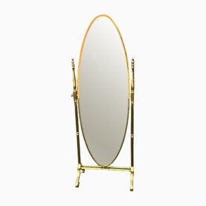 Hollywood Regency Brass Mirror, 1970s