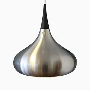 Orient Brushed Aluminum Pendant Lamp by Jo Hammerborg for Fog & Mørup, 1960s