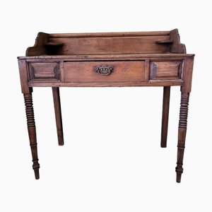 Spanish Desk with Turned Legs and Drawer at Waist, 1890s