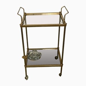 Gold Metal Service Rolling Table, 1960s