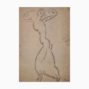 Joan Mirò, ballerina, XX secolo, litografia