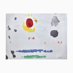 Joan Miro, Sans titre, 1966, Lithographie