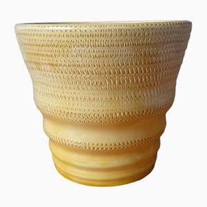 Large Yellow Cache Pot from Accolay, 1960s
