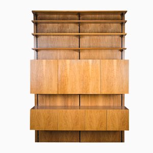 Mid-Century Modular Wall Shelving System in Walnut from Sparrings, 1960s