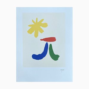 Joan Miro, Composición surrealista, años 70, Litografía