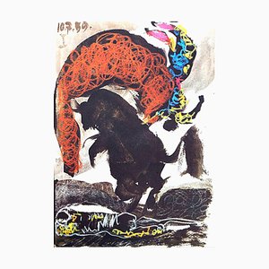 Pablo Picasso, Matador & Bull from First Edition of Toros y Toreros, 1961, Original Lithograph