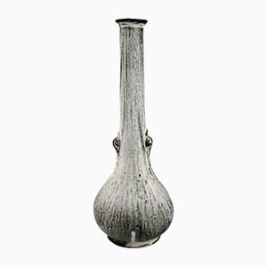 Schmaler Hals Vase aus glasiertem Steingut von Svend Hammershøi für Kähler, 1930er