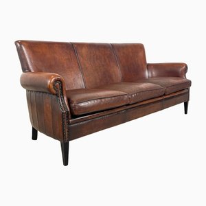 Vintage Sheep Leather Sofa attributed to Lounge Atelier Almere
