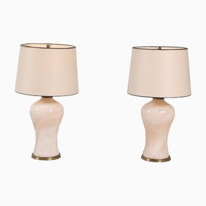 Murano Glass Table Lamps, Italy, 1970s, Set of 2