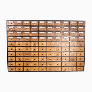 Large Dutch Seed Cabinet with 100 Drawers, 1950s