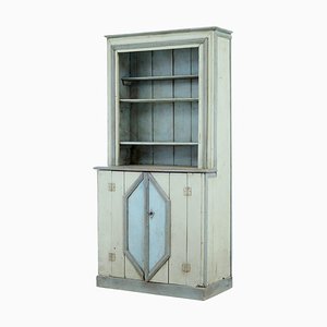 19th Century French Painted Kitchen Cupboard