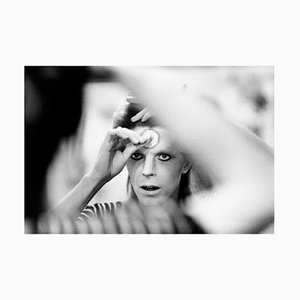 Mick Rock, David Bowie Backstage, 1973, Estate Fotografie Druck