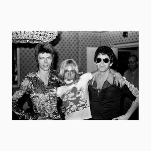 Mick Rock, David Bowie con Lou Reed e Iggy Pop, 1972