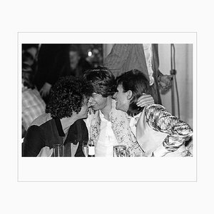 Abbraccio di Mick Rock, Reed, Bowie & Jagger, 1973