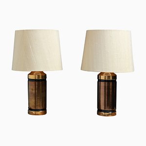 Table Lamps in Ceramic by Bitossi for Bergboms, 1970s, Set of 2