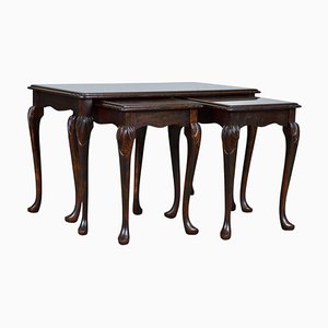 Victorian Nesting Tables in Mahogany, Set of 3