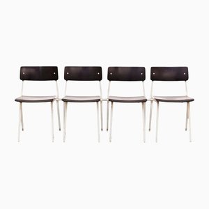 Theater Chairs attributed to Friso Kramer for Ahrend de Cirkel, 1959, Set of 4