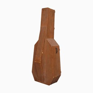 Sandro Inri, Minimalist Double Bass Case Sculpture, 2017, Wood