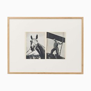 Fiery Crags und Peter Stackpole, Horse & Man, 1940er, Photogravure, Gerahmt