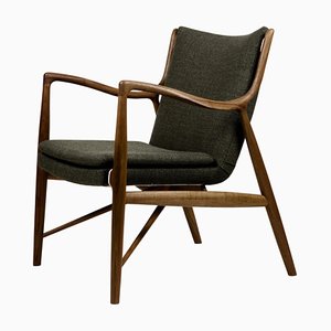 45 Chair in Wood and Fabric by Finn Juhl
