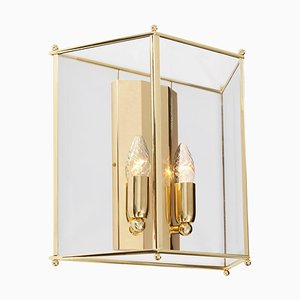 Large Glimminge Wall Lamp in Brushed Brass from Konsthantverk