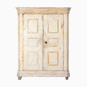 French Painted Pine Armoire, 1820s
