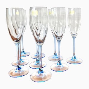 Vintage Champagne Glass from French Luminarc, Set of 9