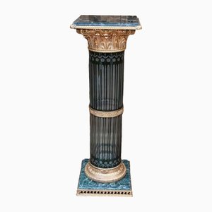 Empire Corinthian Column in Glass and Marble