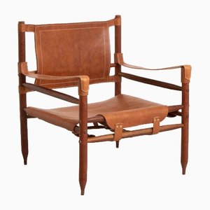 Mid-Century Safari Chair in Teak